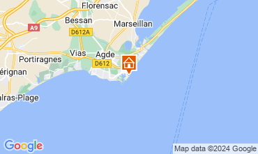 Map Cap d'Agde One-room apartment 20368