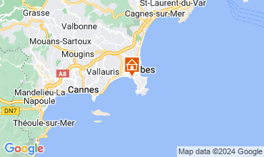 Map Juan les Pins Apartment 65540