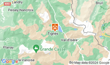 Map Tignes Apartment 27887