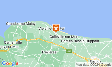 Map Saint-Laurent-sur-Mer Vacation rental 128445