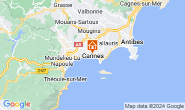 Map Cannes Apartment 58684