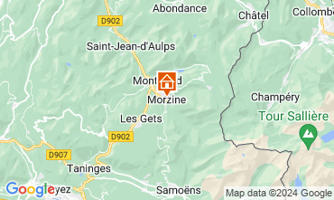 Map Morzine Apartment 27838