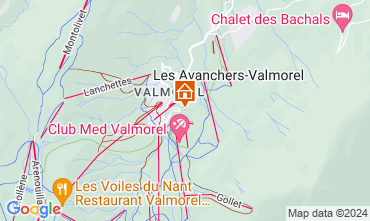 Map Valmorel Apartment 58702