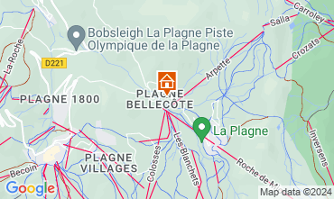 Map La Plagne Apartment 73797