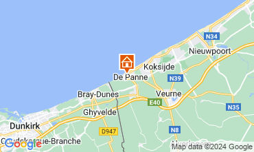 Map De Panne Apartment 91057