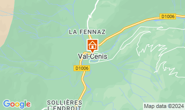 Map Termignon la Vanoise Apartment 49523