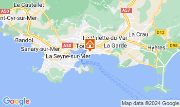 Map Toulon One-room apartment 107828