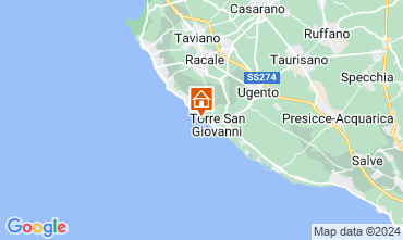 Map Ugento - Torre San Giovanni One-room apartment 121761