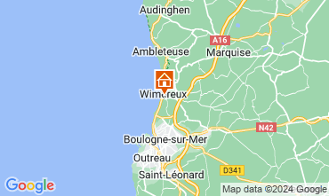 Map Wimereux Villa 122959