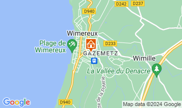 Map Wimereux Villa 122959