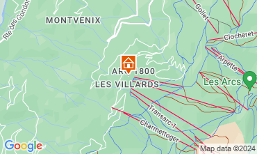 Map Les Arcs One-room apartment 68091