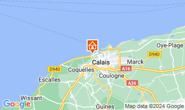 Map Calais Apartment 127119