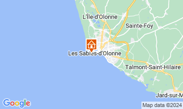 Map Les  Sables d'Olonne Apartment 70662