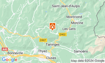 Map Praz de Lys Sommand Chalet 128514