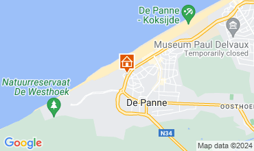 Map De Panne Apartment 54320