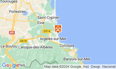 Map Argeles sur Mer One-room apartment 99928