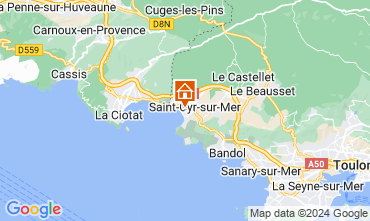 Map Saint Cyr sur Mer Apartment 123326