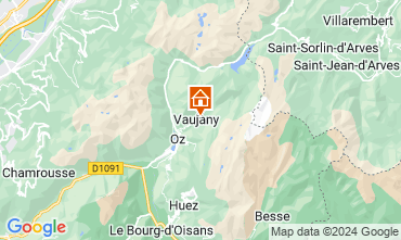 Map Vaujany Apartment 15733