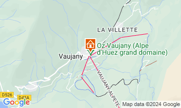 Map Vaujany Apartment 15733