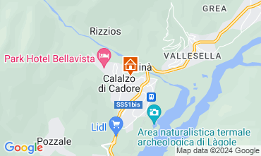 Map Cortina d'Ampezzo Apartment 40563