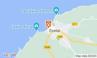 Map Etretat Apartment 61223