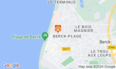 Map Berck-Plage One-room apartment 121331