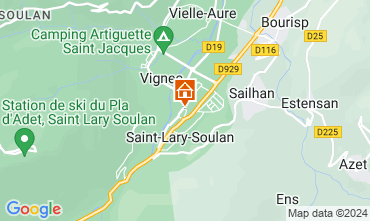 Map Saint Lary Soulan Apartment 110668