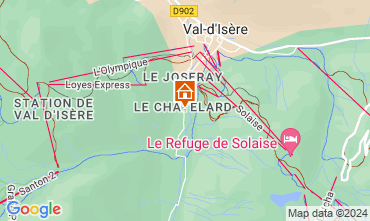 Map Val d'Isre Apartment 3347