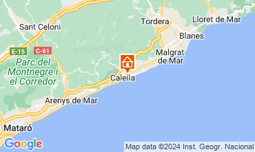Map Calella de Mar Apartment 8169