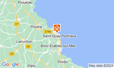 Map Saint Quay Portrieux Villa 125300