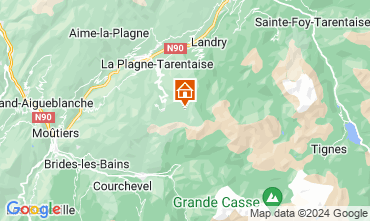 Map La Plagne One-room apartment 122826