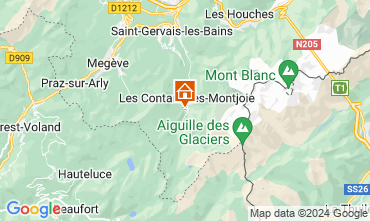 Map Les Contamines Montjoie One-room apartment 50448