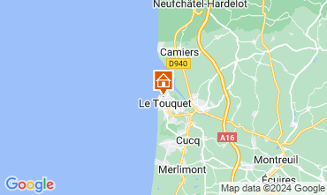 Map Le Touquet Apartment 114396