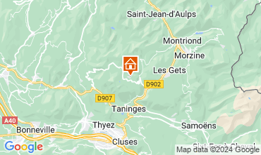 Map Praz de Lys Sommand Apartment 124429