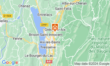 Map Aix Les Bains Apartment 128852
