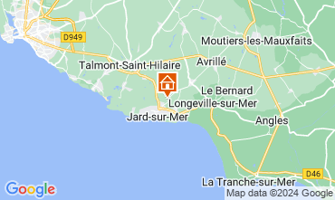 Map Jard sur mer Vacation rental 113577