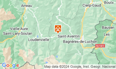 Map Bagnres-de-Luchon Vacation rental 127171