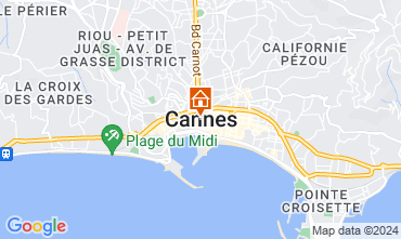 Map Cannes Apartment 94822