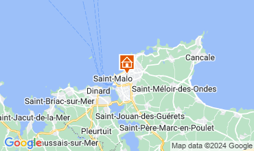 Map Saint Malo One-room apartment 26263