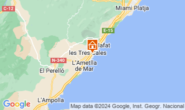 Map L'Ametlla de Mar Chalet 77819