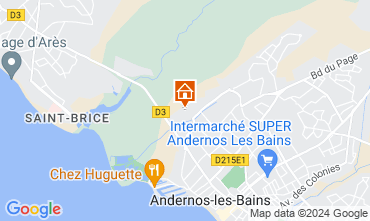 Map Andernos les Bains Vacation rental 81528