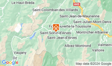 Map Saint Sorlin d'Arves Apartment 39437