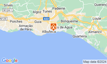 Map Albufeira Apartment 124075