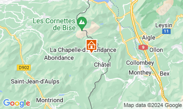 Map La Chapelle d'Abondance Chalet 126666