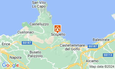 Map Scopello One-room apartment 125912