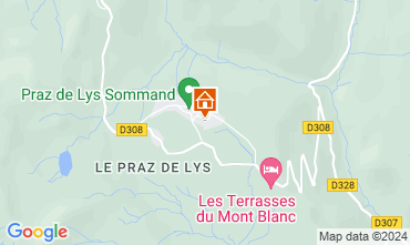 Map Praz de Lys Sommand Apartment 122716