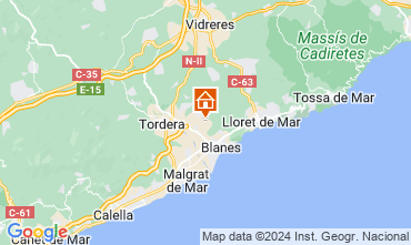 Map Blanes Apartment 128294