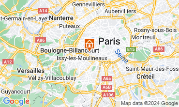 Map PARIS One-room apartment 128667