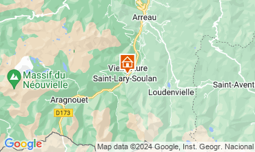 Map Saint Lary Soulan Apartment 16744