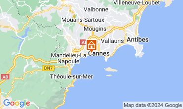 Map Cannes Apartment 44413